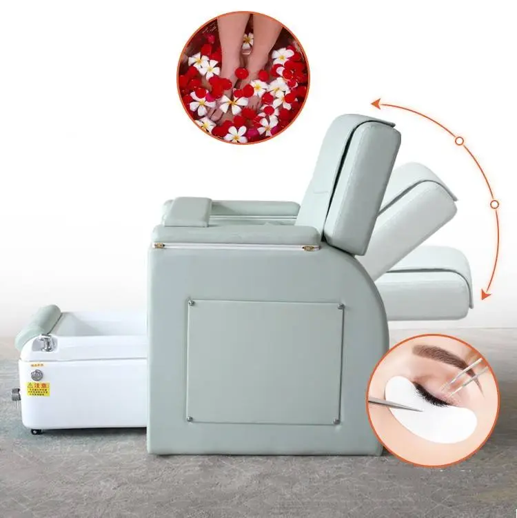 Factory Price Fully Automatic Massage Manicure Pedicure Chair Thermostatic Surf Function Customized Leather for Beauty Salon — image 4