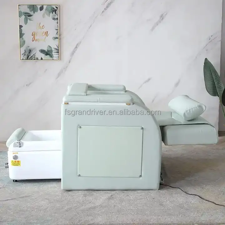 Factory Price Fully Automatic Massage Manicure Pedicure Chair Thermostatic Surf Function Customized Leather for Beauty Salon — image 6