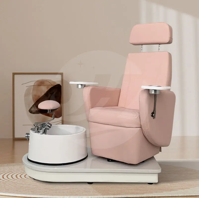 Massage Pedicure Chair with Foot Spa Electric Multifunctional Back Massage Chair with Glass Pedicure — image 3