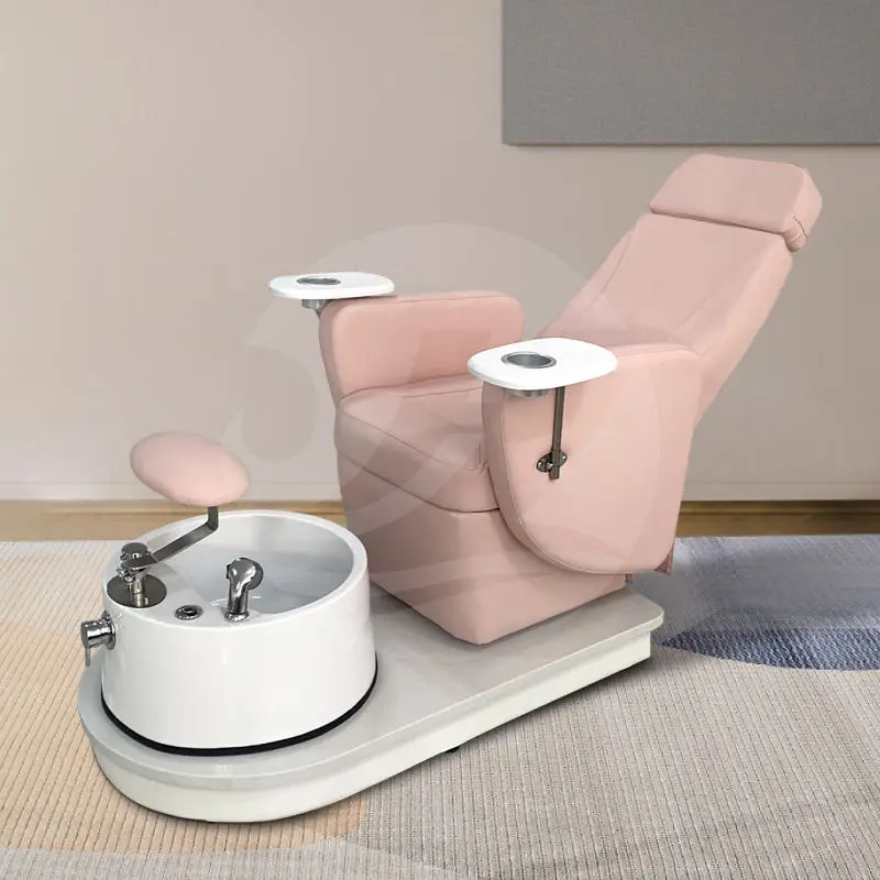 Massage Pedicure Chair with Foot Spa Electric Multifunctional Back Massage Chair with Glass Pedicure — image 6