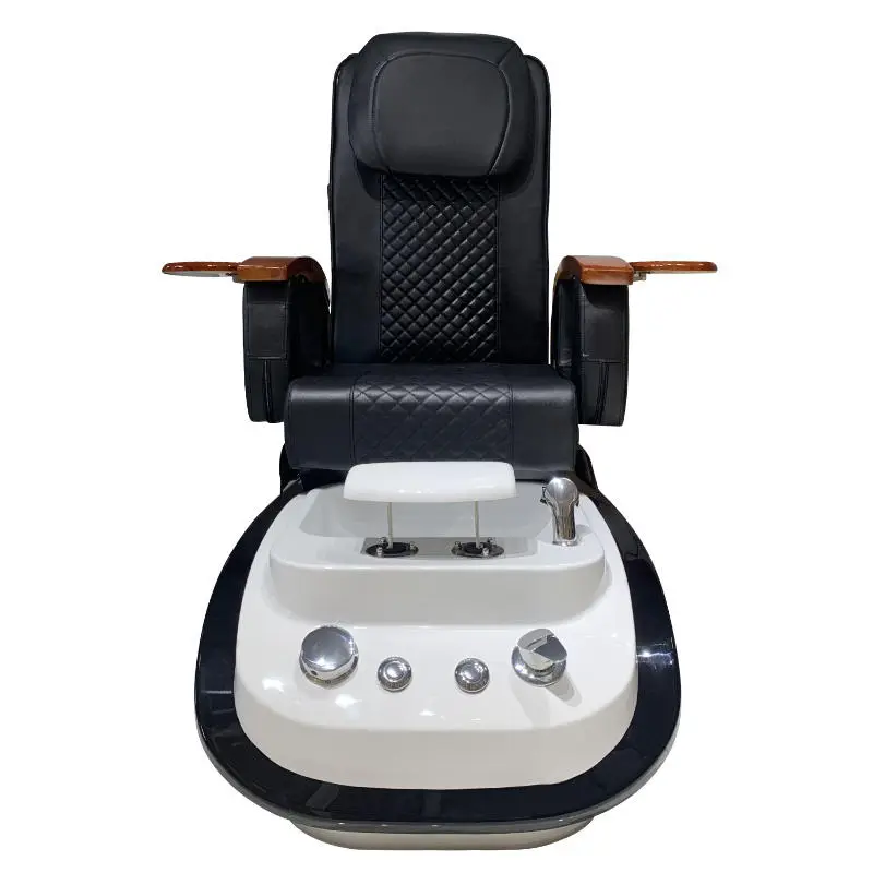 Luxury Professional Leather+high Density Sponge Salon Store China Chairs Gold Green Massage Nail Spa Chair Pedicure — image 3