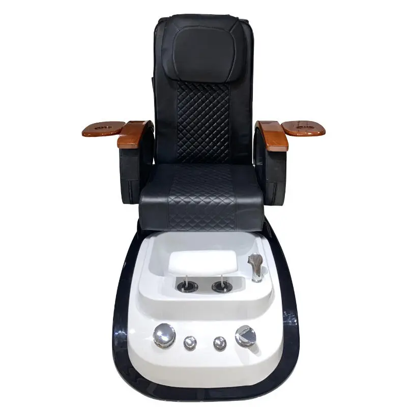 Luxury Professional Leather+high Density Sponge Salon Store China Chairs Gold Green Massage Nail Spa Chair Pedicure — image 4