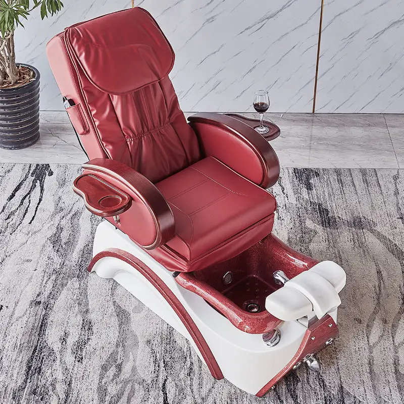 Wholesale Luxury Healths PU Cover Acrylic Fiberglass 2023 Pedicure Chair — image 3