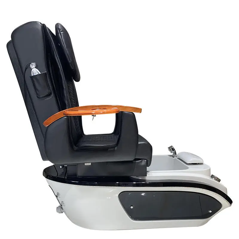 Luxury Professional Leather+high Density Sponge Salon Store China Chairs Gold Green Massage Nail Spa Chair Pedicure — image 7