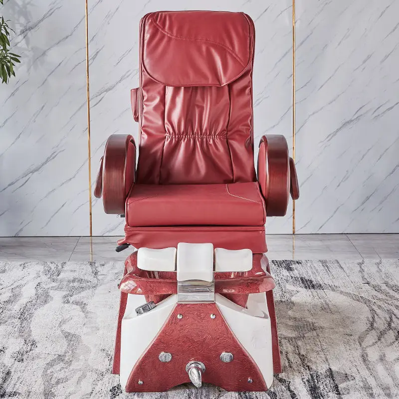 Wholesale Luxury Healths PU Cover Acrylic Fiberglass 2023 Pedicure Chair — image 5