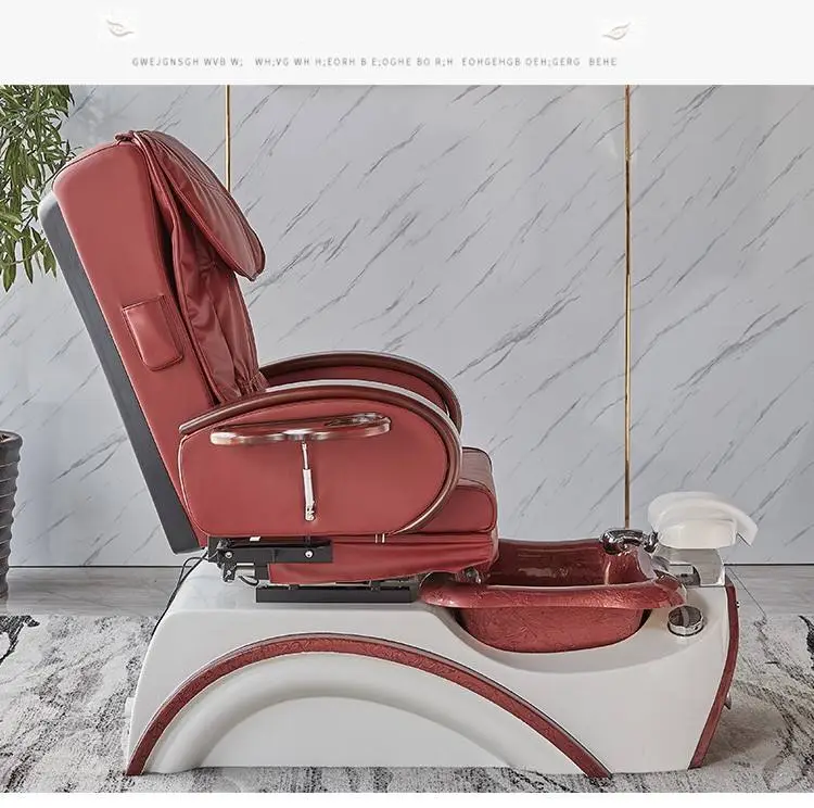 Wholesale Luxury Healths PU Cover Acrylic Fiberglass 2023 Pedicure Chair — image 7