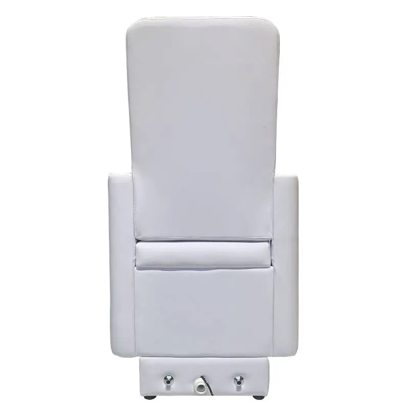 White/Black Stylish Pedicure Tub W/Discharge Pump & Pipe-less Pedicure Chair Whirlpool System Pedicure Spa — image 5