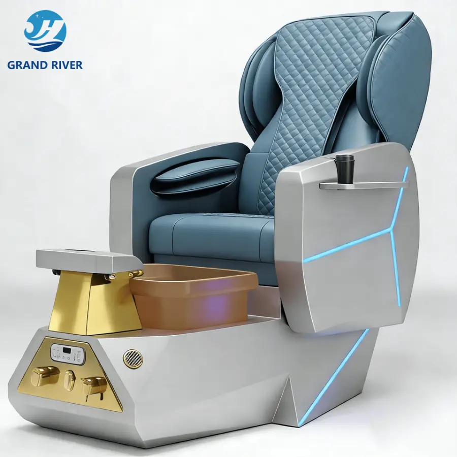 Salon Furniture Luxury Modern European High Back Foot Spa Chair Throne Manicure Pedicure ChairsPopular — view 1