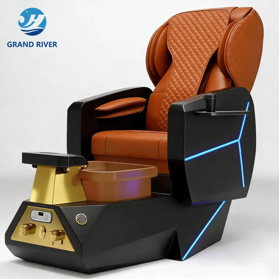 Salon Furniture Luxury Modern European High Back Foot Spa Chair Throne Manicure Pedicure ChairsPopular — image 7