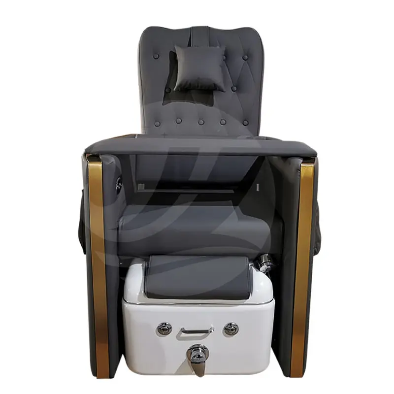 Modern Best Price Nail Salon Pedicure Chairs Luxury No Plumbing Pedicure Light Surfing Function Foot Spa Chairs Ceramic — view 4