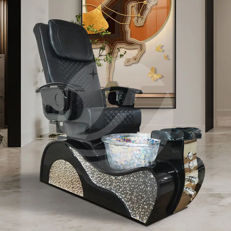 Wholesale Luxury Spa Massage Chair Pedicure Foot Nail Chair Reclining Electric Foot Care Beauty Salon Manicure Pedicure — view 1