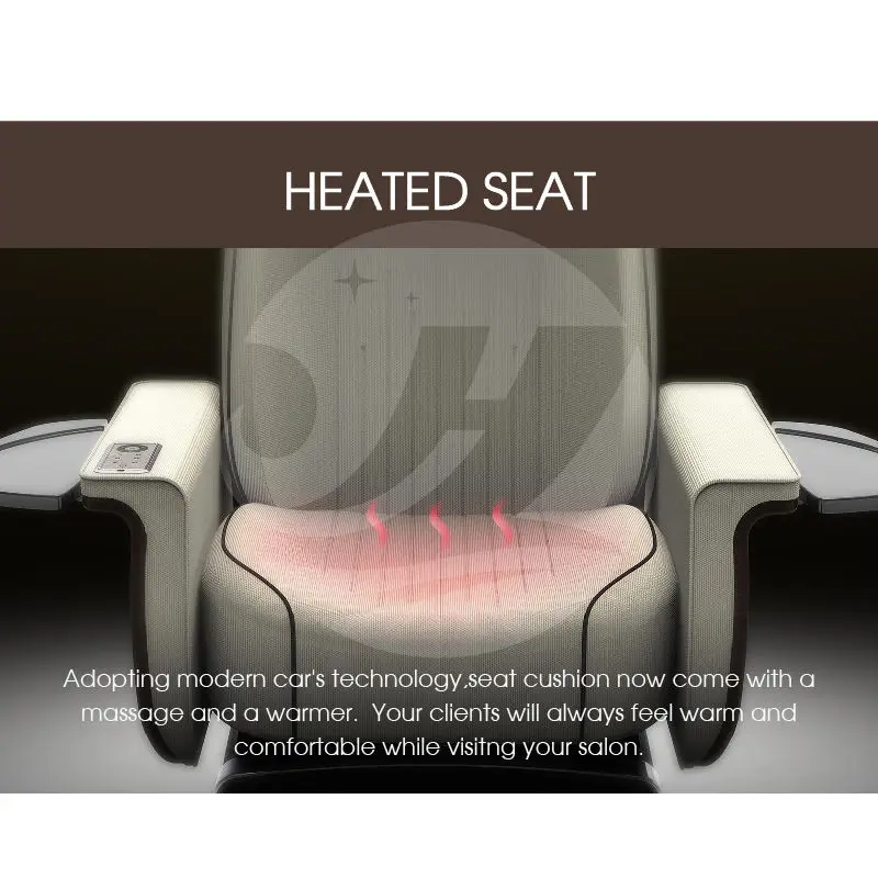 Electric Multi Function Light Surfing Foot Spa Massage Chair for Pedicure and Manicure Spa Chairs Recliner Salon Furniture — image 7