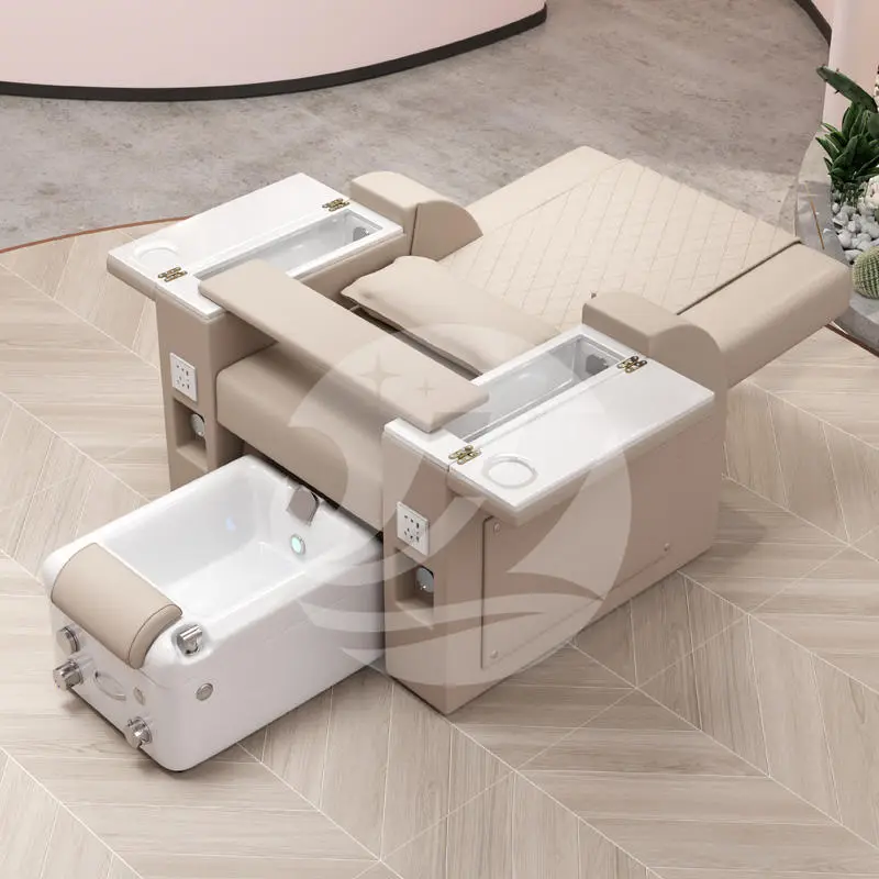 Reclining Spa Furniture Full Body Spa Massage Chair for Manicure and Pedicure Station Nail Salon Pedicure Sofa Electric — view 1