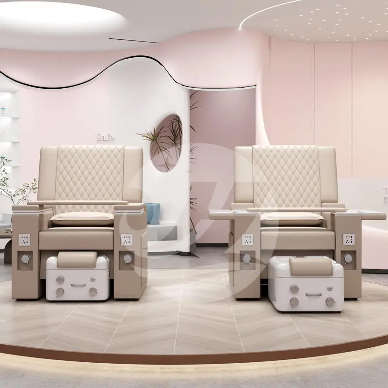 Reclining Spa Furniture Full Body Spa Massage Chair for Manicure and Pedicure Station Nail Salon Pedicure Sofa Electric — image 3