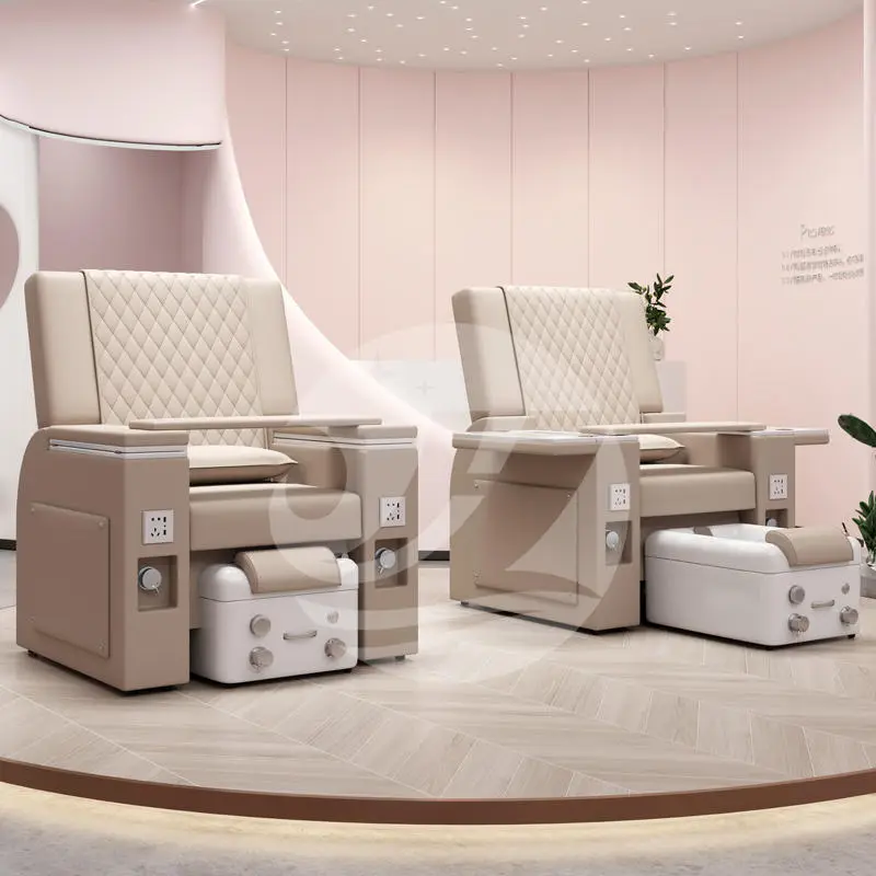 Reclining Spa Furniture Full Body Spa Massage Chair for Manicure and Pedicure Station Nail Salon Pedicure Sofa Electric — image 4