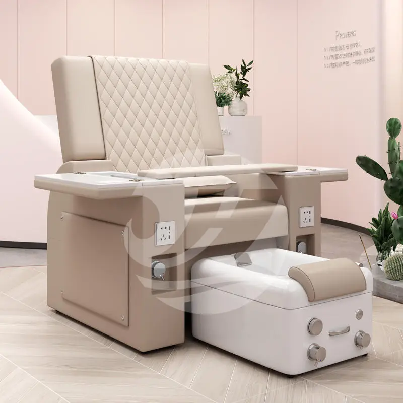 Reclining Spa Furniture Full Body Spa Massage Chair for Manicure and Pedicure Station Nail Salon Pedicure Sofa Electric — image 5