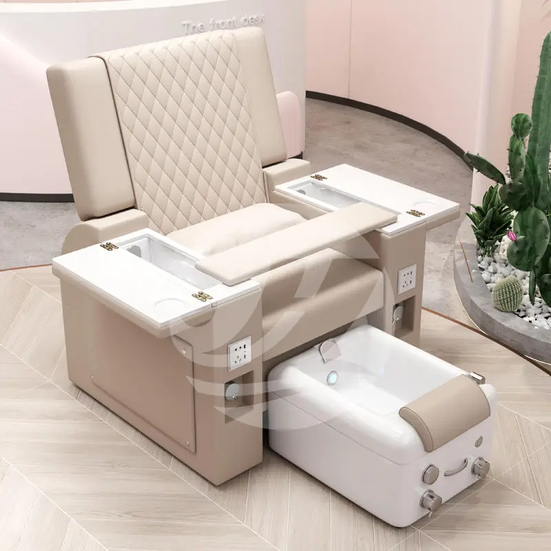 Reclining Spa Furniture Full Body Spa Massage Chair for Manicure and Pedicure Station Nail Salon Pedicure Sofa Electric — image 6
