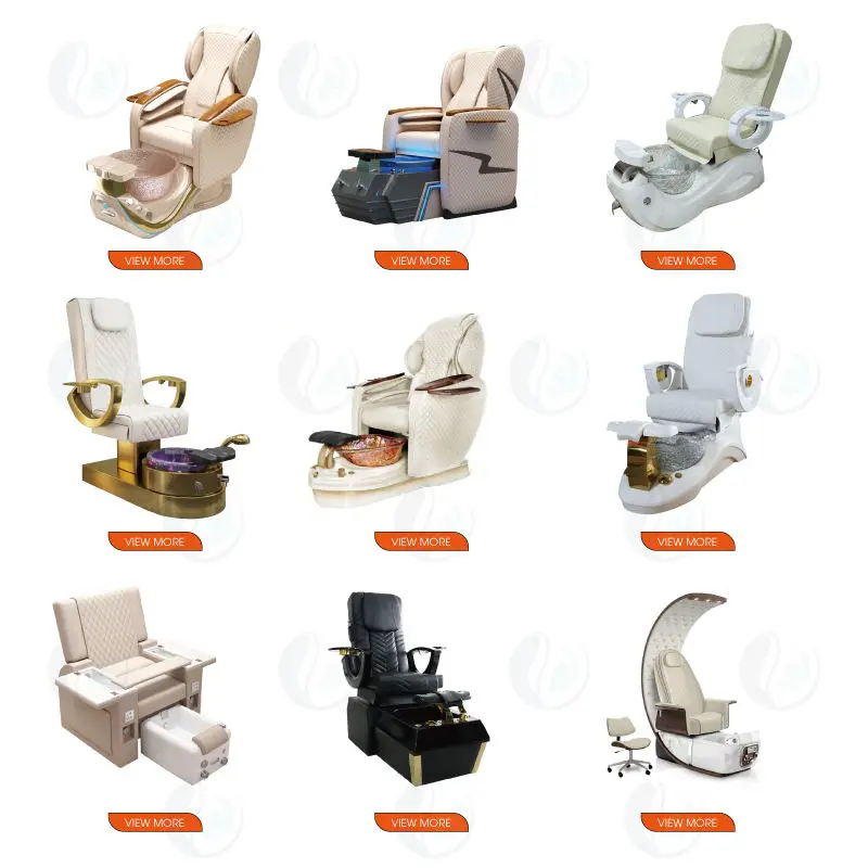 Reclining Spa Furniture Full Body Spa Massage Chair for Manicure and Pedicure Station Nail Salon Pedicure Sofa Electric — image 7