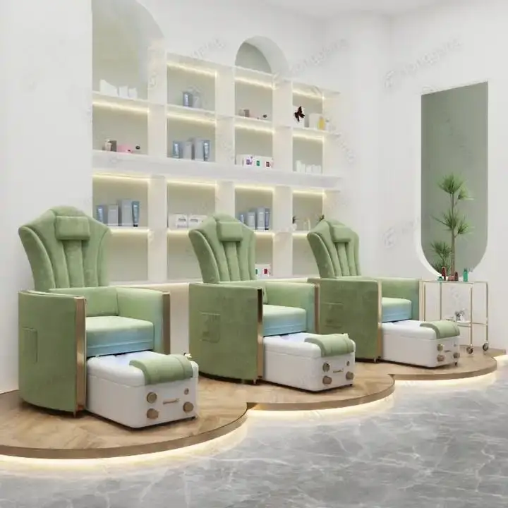 Best Selling Recliner Pedicure Chair Foot Spa Massage whirlpool Silla De Spa Pedicure Manicure Chairs for Nail Salon — image 3