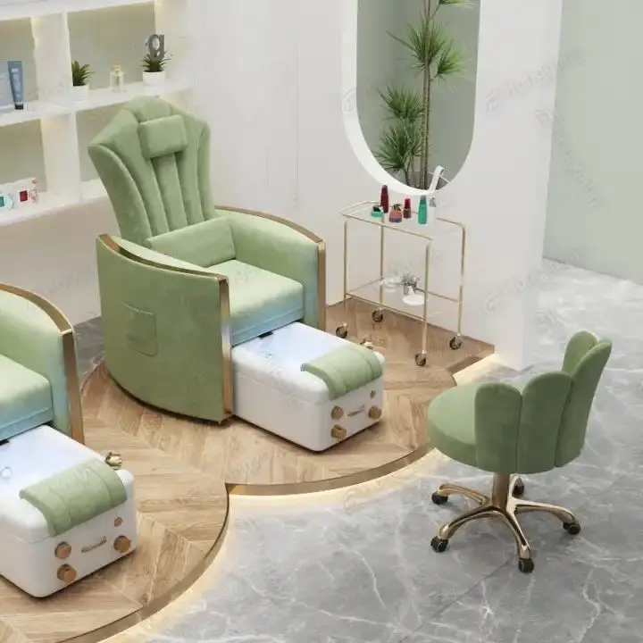 Best Selling Recliner Pedicure Chair Foot Spa Massage whirlpool Silla De Spa Pedicure Manicure Chairs for Nail Salon — image 5