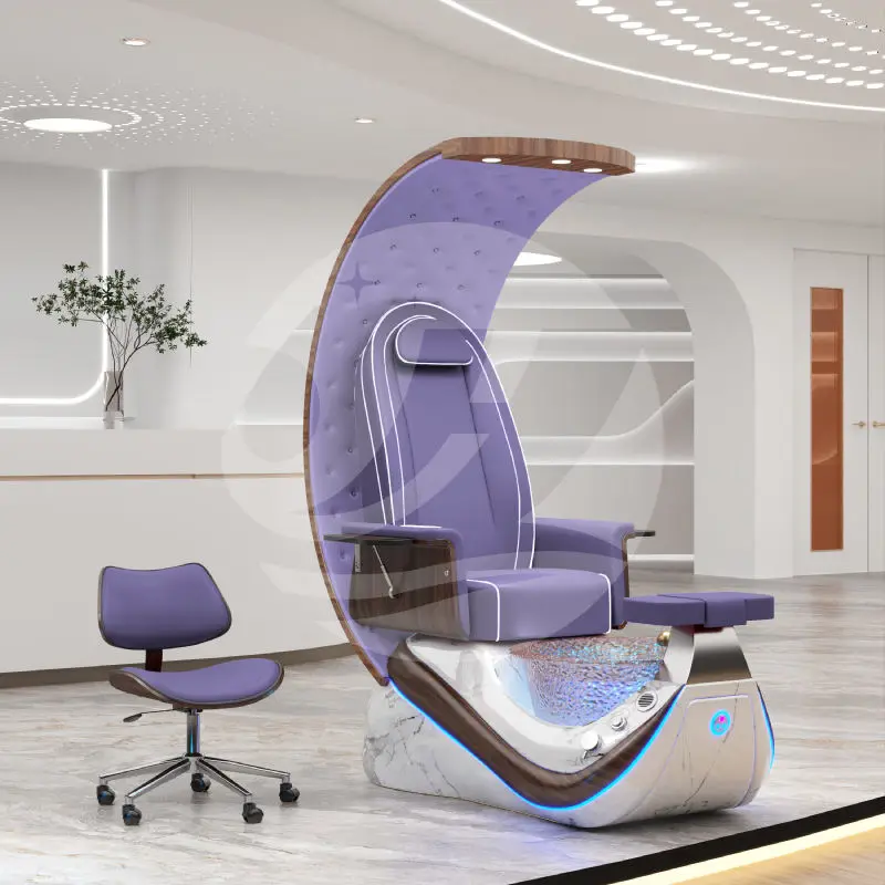 Electrical Beauty Salon Nail Spa Chair Foot Massage Pedicure Bowl Chair Manicure Pedicure Station Reclinable Luxury Modern — image 5