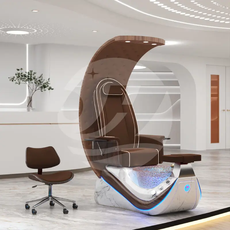 Most Popular Spa Pedicure Chair with High Quality Luxury Foot Massage whirlpool Manicure Pedicure Chairs Nail Salon Furn — view 1