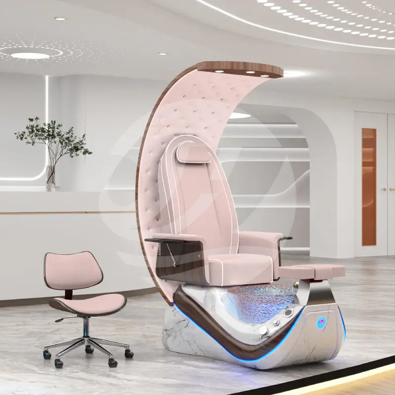 Electrical Beauty Salon Nail Spa Chair Foot Massage Pedicure Bowl Chair Manicure Pedicure Station Reclinable Luxury Modern — image 7