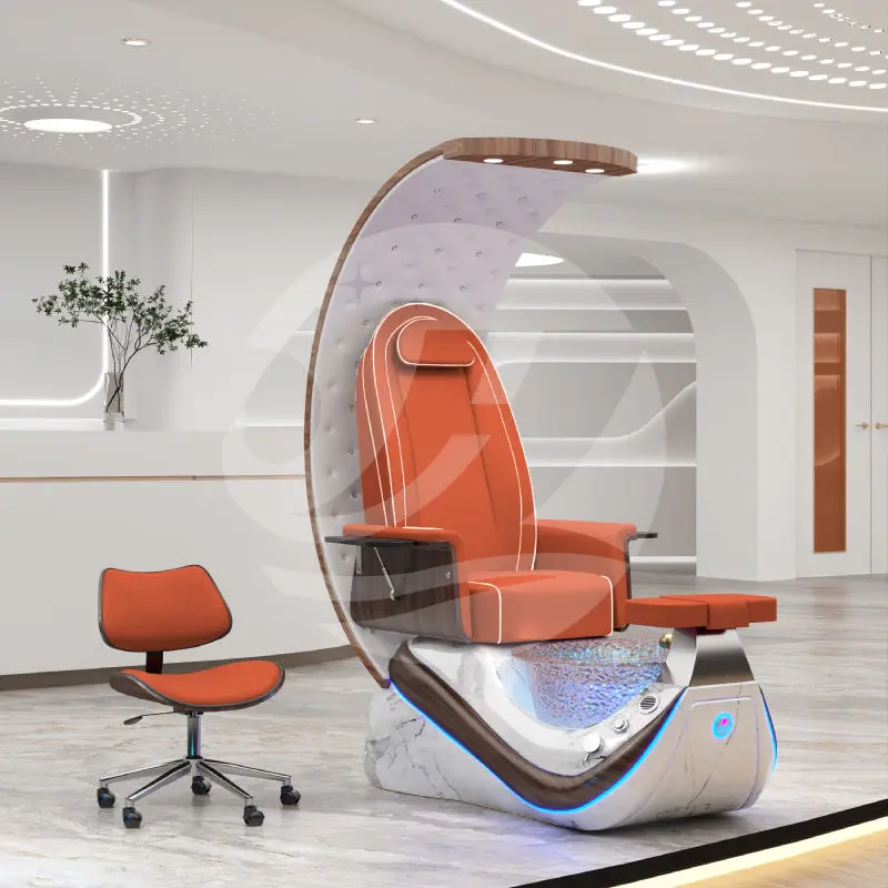 Most Popular Spa Pedicure Chair with High Quality Luxury Foot Massage whirlpool Manicure Pedicure Chairs Nail Salon Furniture — image 4