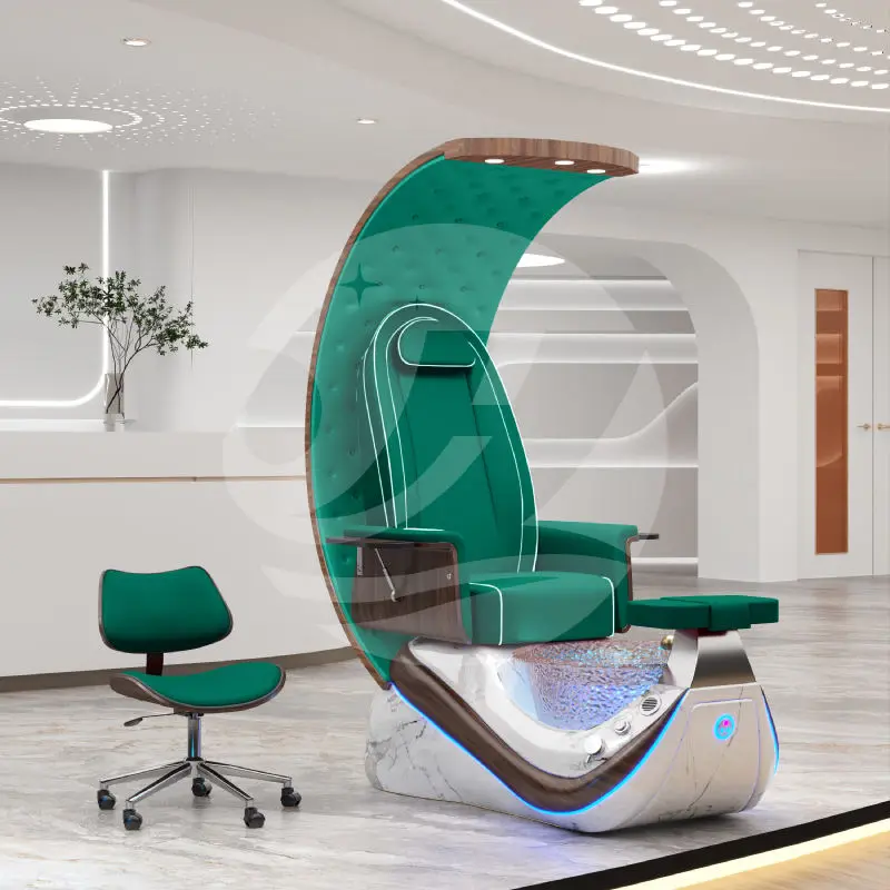 Most Popular Spa Pedicure Chair with High Quality Luxury Foot Massage whirlpool Manicure Pedicure Chairs Nail Salon Furniture — image 6