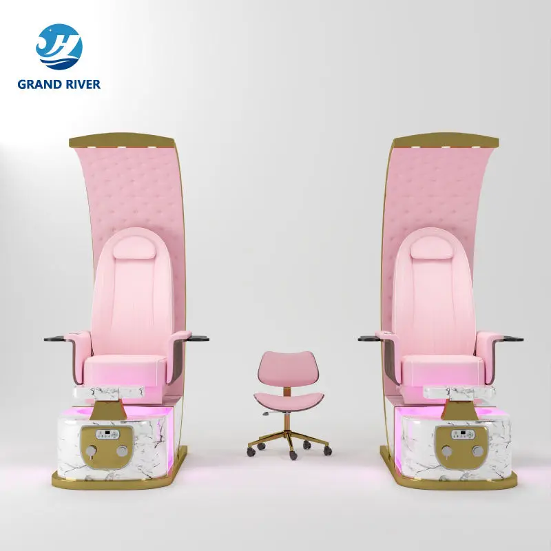 Beauty Nail Salon Furniture Electric Spa Massage Chair Foot Bath Spa Pedicure and Manicure Chairs with Heating Function — image 3