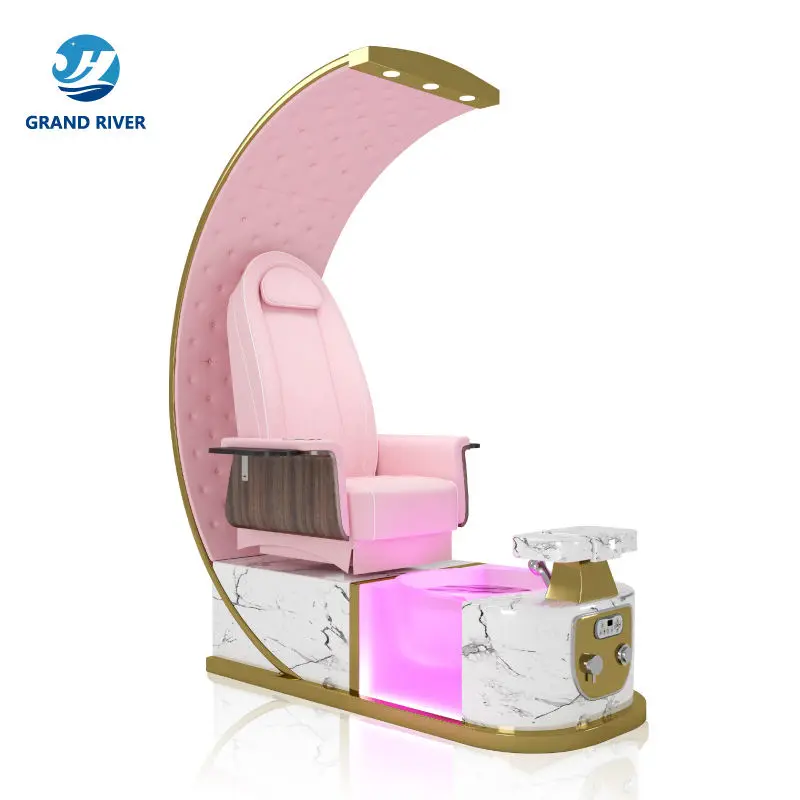 Beauty Nail Salon Furniture Electric Spa Massage Chair Foot Bath Spa Pedicure and Manicure Chairs with Heating Function — image 5