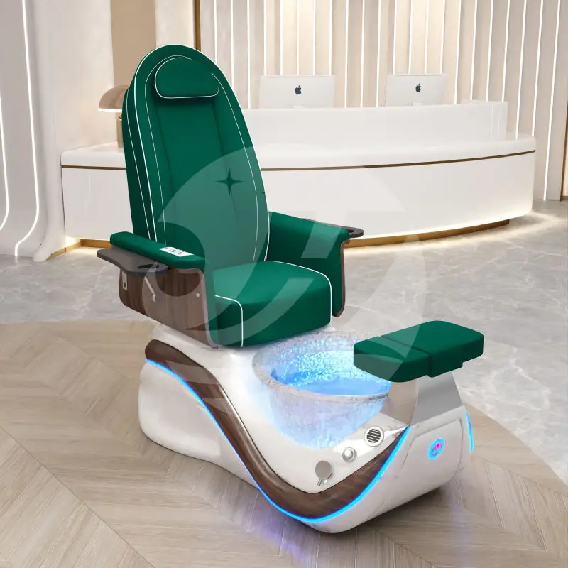 Multi Functional Nail Salon Spa Pedicure Chair whirlpool Pipeless Foot Massage Pedicure Manicure Chairs Luxury for Sale — image 6