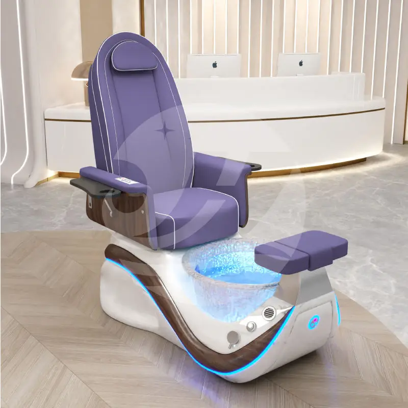 Multi Functional Nail Salon Spa Pedicure Chair whirlpool Pipeless Foot Massage Pedicure Manicure Chairs Luxury for Sale — image 7