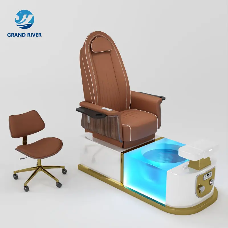 Original Design Modern Electric Pedicure Spa Chair with Knead Massage Manicure Pedicure Throne Chairs Luxury for Nail Salon — image 7