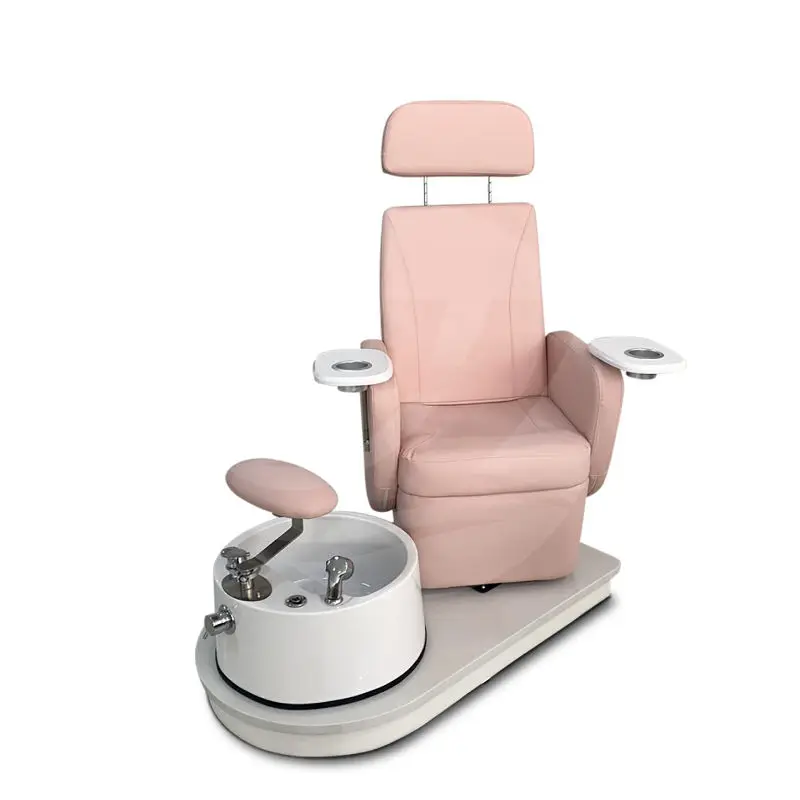 Hot Sale whirlpool Magnetic Jet Nail Shop Manicure Station Foot Bath Spa Pedicure Chair Ceramic Basin with Massage Luxur — view 1