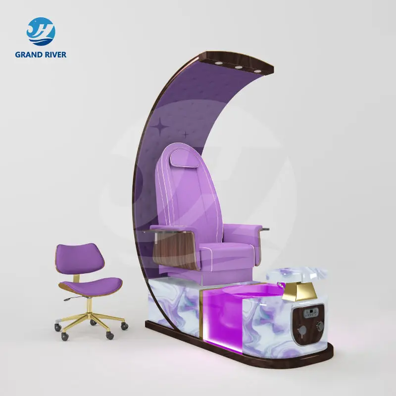 Customizable Color Pedicure Chair Electric Nail Salon Spa Pedicure Chair With Drain Pump Sillas De Pedicure With Massage — view 1
