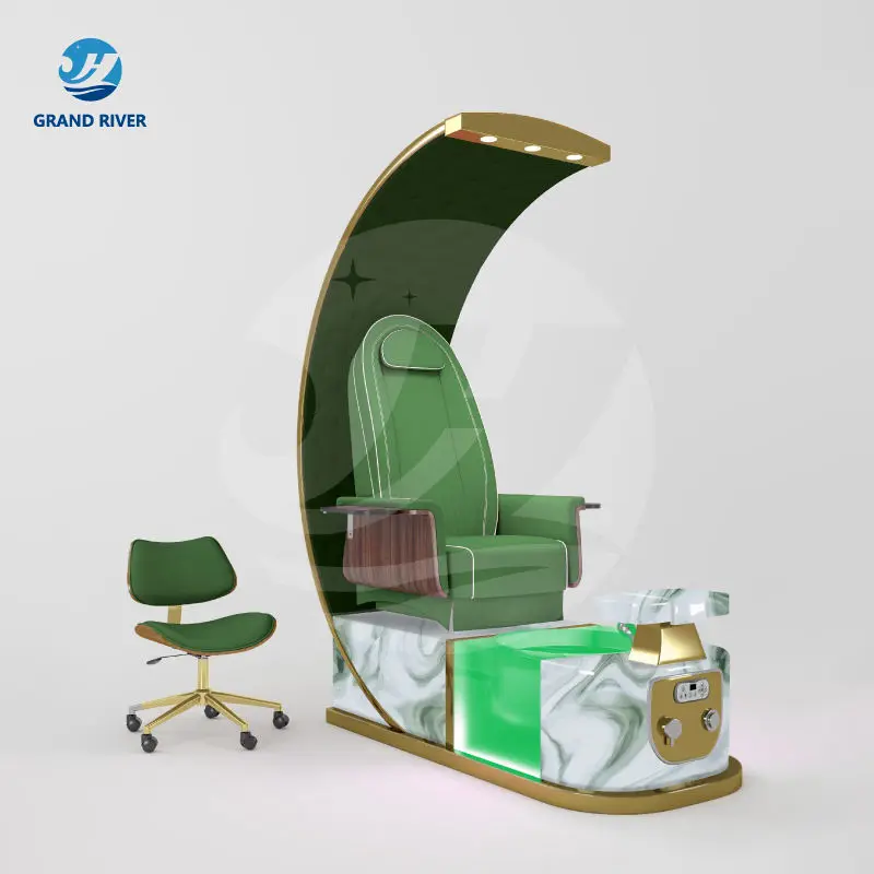 Customizable Color Pedicure Chair Electric Nail Salon Spa Pedicure Chair With Drain Pump Sillas De Pedicure With Massage — image 5