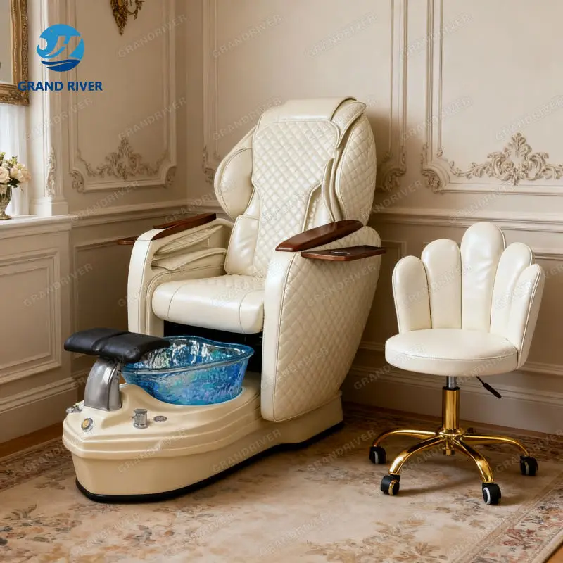 Unique Design Professional Spa Pedicure Massage Chair whirlpool Magnetic Jet Pedicure Sofa Chair Nail Spa for Salon — image 7