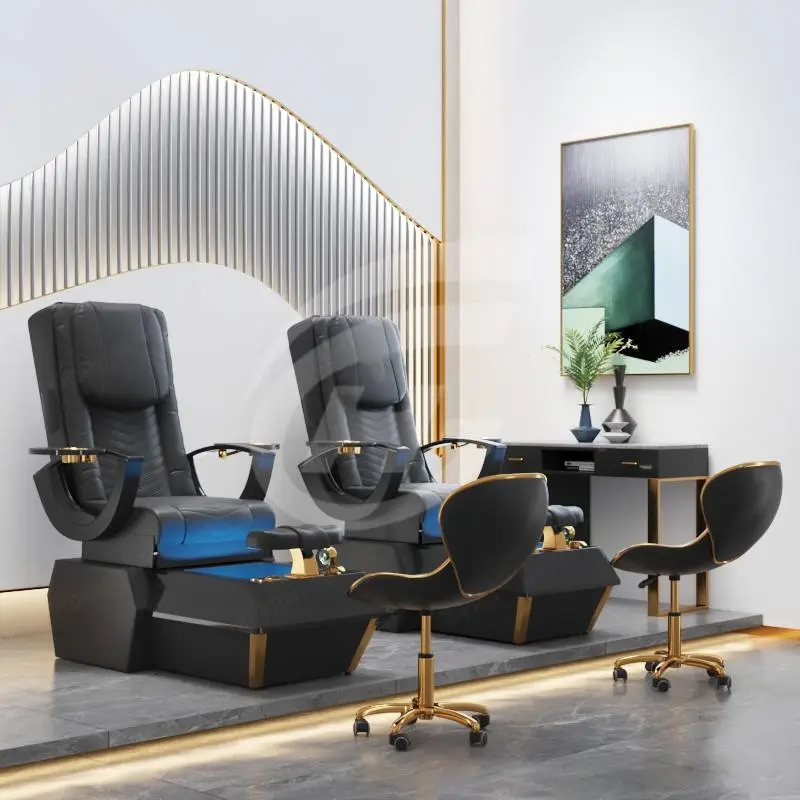 Professional Pedicure Spa Chair Pedicure Foot Spa Massage Chair Beauty Salon Electric Nail Pedicure Chair Luxury — view 1