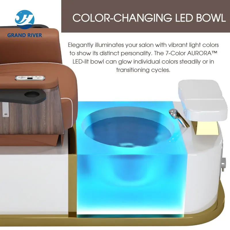 Beauty Salon Nail Pedicure Chairs 2025 Luxury Pedicure Spa Chair Pedicure Foot Spa Massage Chair — image 4