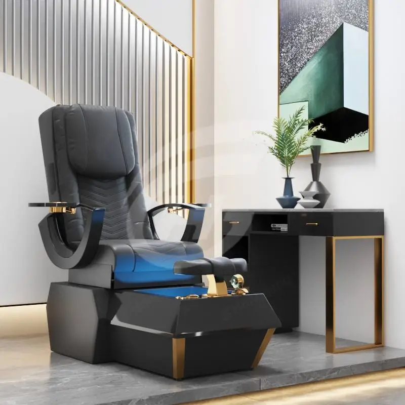 Professional Pedicure Spa Chair Pedicure Foot Spa Massage Chair Beauty Salon Electric Nail Pedicure Chair Luxury — image 7