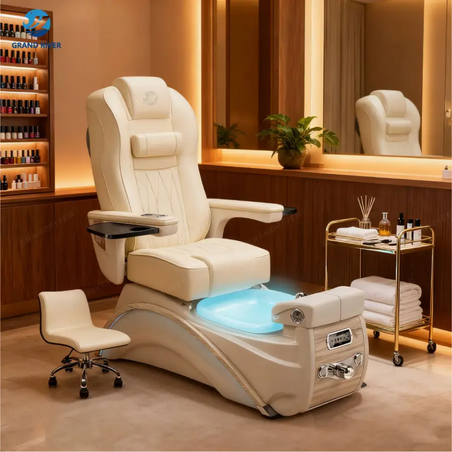 Luxury Professional Pedicure Spa Chair Pedicure Foot Spa Nail Salon Pedicure Chairs with Motors — image 5