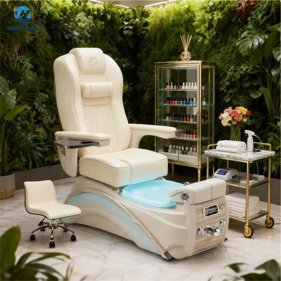 Luxury Professional Pedicure Spa Chair Pedicure Foot Spa Nail Salon Pedicure Chairs with Motors — image 7