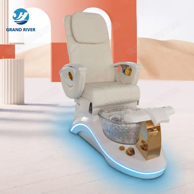 Luxury Nail Pedicure Chair for Salon Pedicure Chair with Motors Electric Foot Spa Massage Chair for Pedicure — view 1
