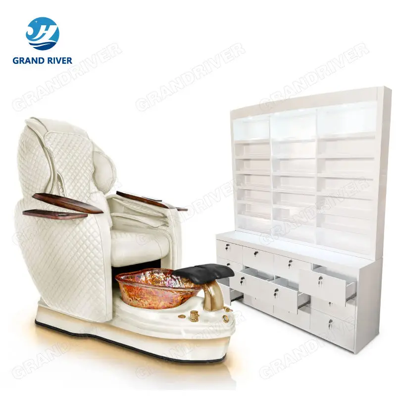 Original Design Electric Spa Chair Pedicure Massage Chairs Plumbing Nail Salon Furniture Manicure Table Set — image 7