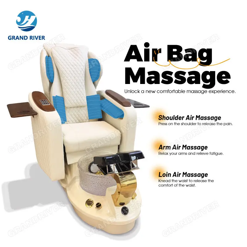 Professional whirlpool Pedicure Chair Foot Spa Electric Massage Chair for Pedicure and Manicure Pedicure Station — image 5