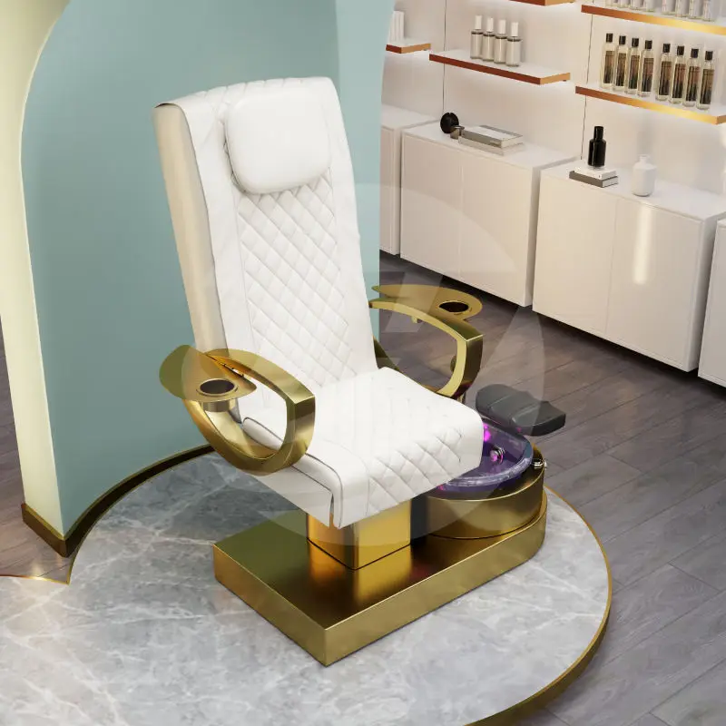 Hot Sale Pedicure Chairs for Nail Salon LED Seat Adjustable Color Vibration Massage Chair for Pedicure and Manicure — image 5