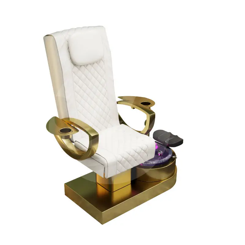Hot Sale Pedicure Chairs for Nail Salon LED Seat Adjustable Color Vibration Massage Chair for Pedicure and Manicure — image 6