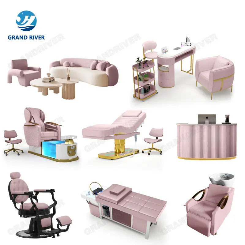 Custom Salon Furniture Set One-stop Solution Electric Pedicure Chair with Massage Chair for Pedicure Luxury Modern — view 5