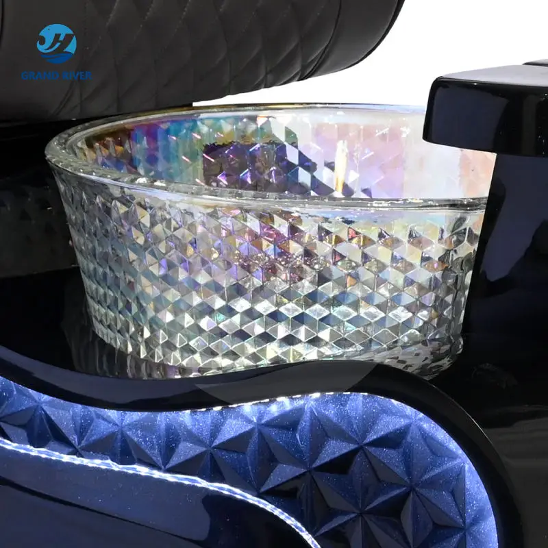 Luxury Modern Salon Foot Spa Pedicure Chair with Massage Electric Nail Chair for Pedicure and Manicure Chairs — image 4